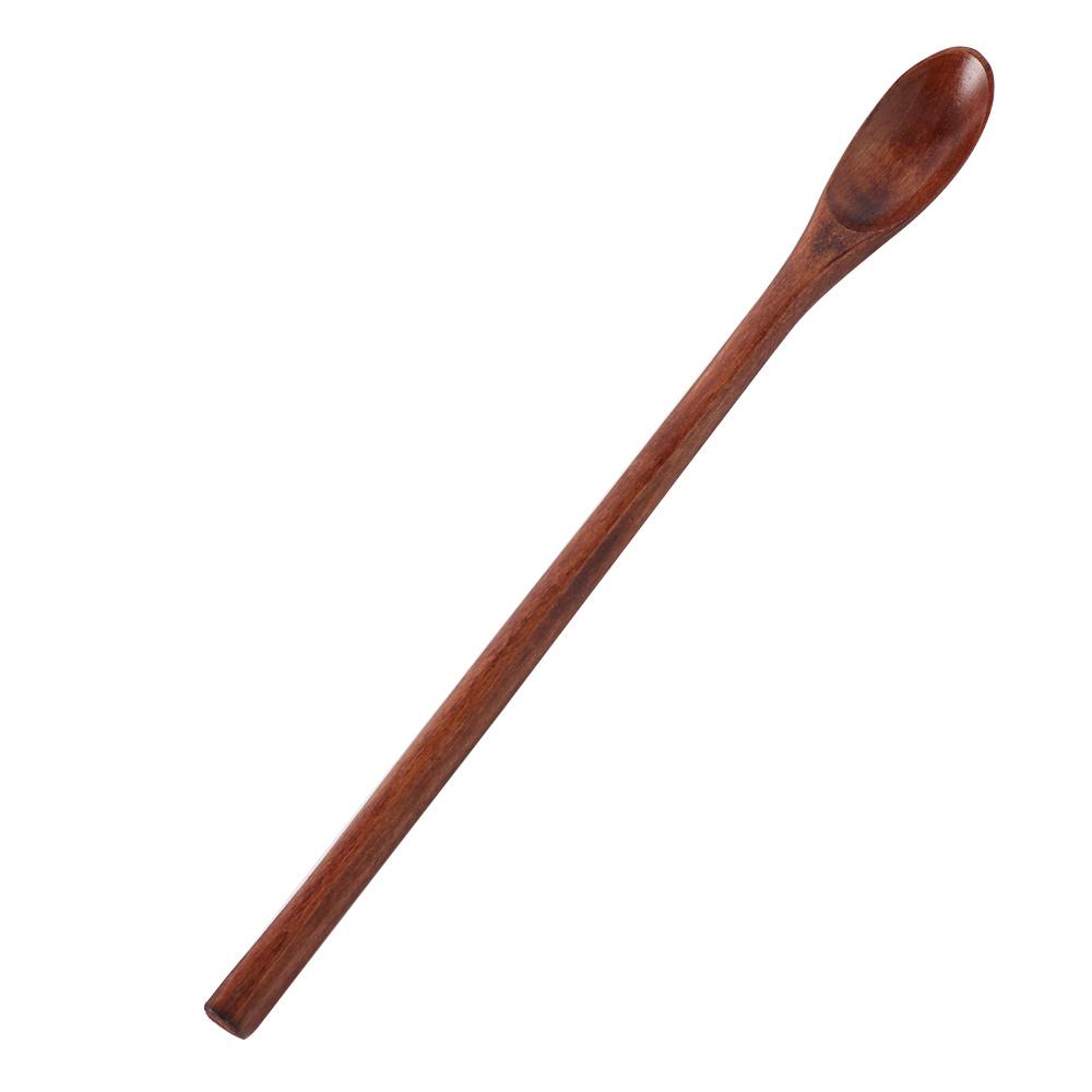 Wooden Kitchen Accessories Long Handle Stirring Tableware Coffee Spoon Tea Scoops Honey Spoon