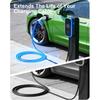 EV Charger Cable Protector 26FT, 7/8 inch Car Charging Cable Flexible Wire Covers Cord Protectors- Durable and Anti-Wear, Prevents Pet Chewing, Door
