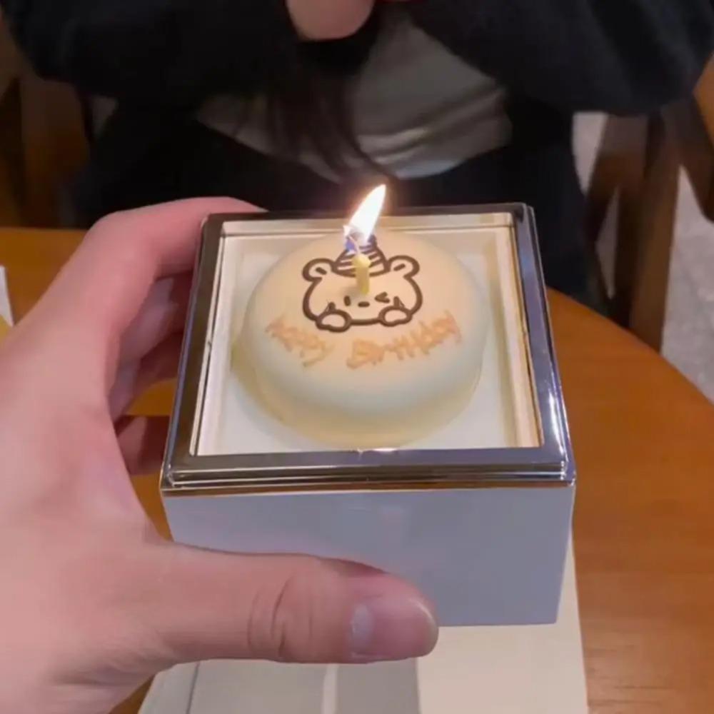 Коробочка-перевертыш для кольца в виде медведя ко Дню святого Валентина, коробка для хранения, подарочная упаковочная коробка на день рождения для возлюбленного