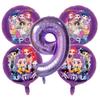 New Kpop BoyGirl  Children's Birthday Party Decoration Balloons Set Number Digit 1-9 Balloon Set Baby Shower Party Supplies