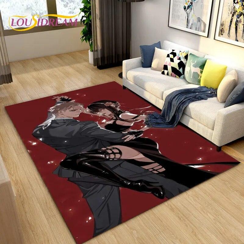 SPY×FAMILY Japan Anime Cartoon Area Rug,Carpet Rug for Living Room Bedroom Sofa Doormat Decoration, Kids Play Non-slip Floor Mat
