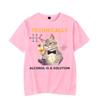 Technically Alcohol Is A Solution Graphic Tshirt Funny Cat Drinking Beer Tshirt Fashion Harajuku T-shirt Women Men Tops