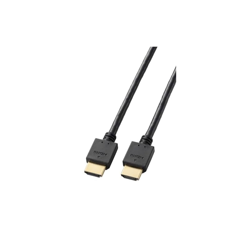 HDMI-кабель ELECOM 1 м, высокоскоростной, 4K/30 Гц, с поддержкой ARC, с золотым покрытием, тройное экранирование [HIGH SPEED with ETHERNET Certified], для телевизоров, проекторов, ПК,