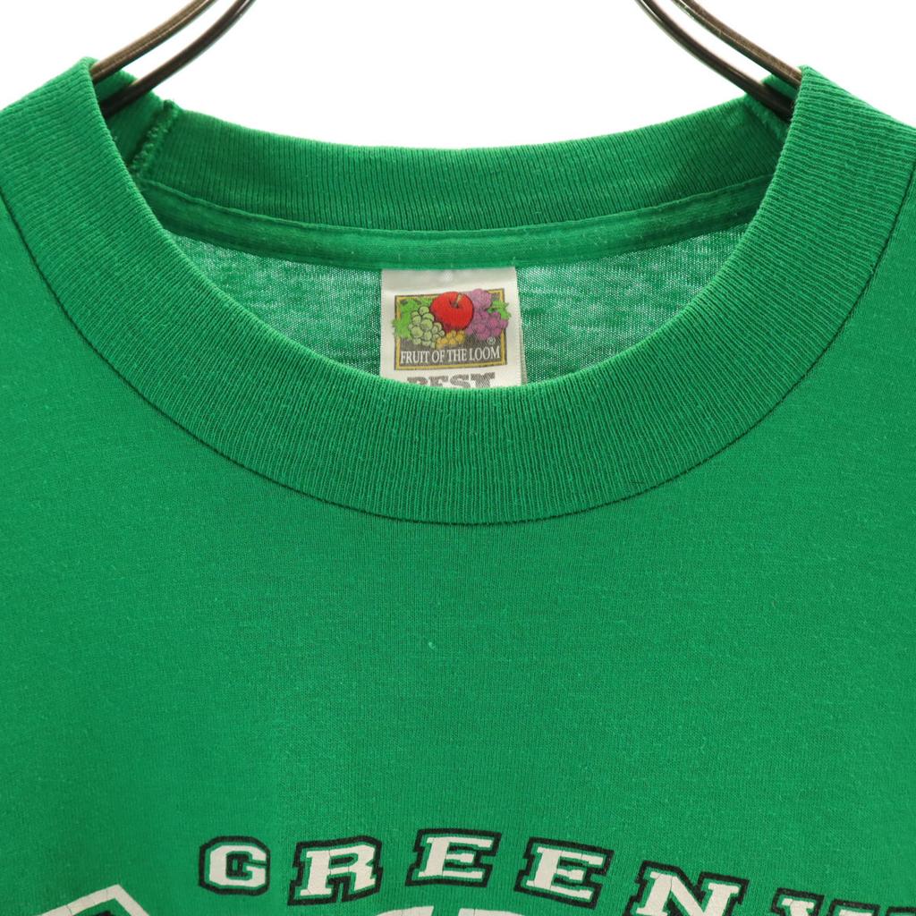 FRUIT OF THE LOOM BEST 90s Made in USA Old GREENWAY RAIDERS Short sleeve T-shirt Men's Used