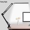 LED Desk Lamp with Eye-Protection, Long Arm, USB Charging, Folding Clip for Dorms and Bedside Reading