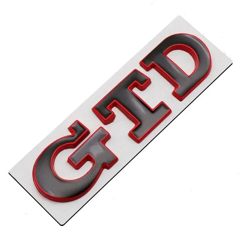 ankfz6 3D Metal Front Grille GTD Logo Emblem Rear Trunk Badge Stickers For Volkswagen VW Golf 2 4 5 6 7 R MK2 MK3 MK4 Car Accessories