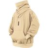 Heavy Industry Original Trendy Brand Осенняя толстовка с капюшоном и воротником-ворсом Мужская свободная повседневная однотонная верхняя одежда Толстовки и свитшоты для мужчин