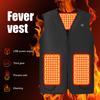 Жилет с подогревом 5 зон нагрева 3 режима регулировки Удобный в носке V-образный вырез Самонагревающийся жилет для улицы