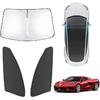 Karltys 3PCS Front And Side Windshield Sun Shade For 2015-2024 2025 Jeep Renegade, Reflective Window Sunshade  Fit Renegade, Foldable Sun Shield Sun