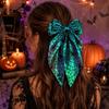 Gothic Pumpkin Hair Clip Spring Clip Halloween Scrunchie Spider Web Hair Bow  Hair Accessories