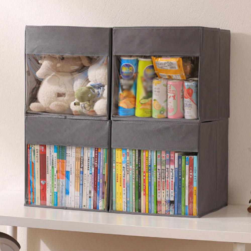 Складной ящик для хранения большой вместимости водонепроницаемый домашний органайзер для игрушек, одежды, разных вещей, прозрачный ящик-органайзер