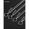 100% Stainless Steel 304 Seamless No Knot Jack Link Chain Pet Dog Collar 2.5-5MM Diameter 35-80CM Perimeter