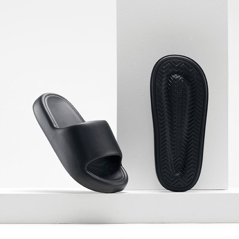 Новые Q эластичные тапочки с мягкой подошвой летние новые домашние тапочки домашние тапочки для ванной комнаты мужские и женские толстые тапочки