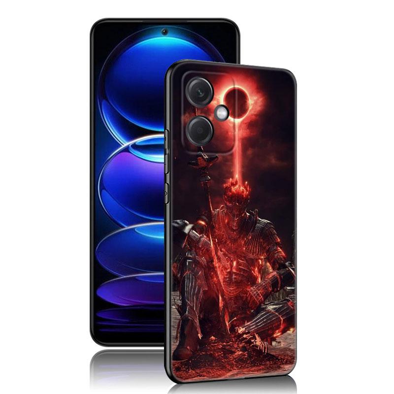 Игровой черный силиконовый чехол для телефона Dark Souls для Xiaomi Redmi Note 10 11 11S 12 13 4G 8 9 11T Pro 5G Plus 8T 9S 10S 12S