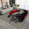 Cartoon Skull Girl Area Rug Large,Carpet Rug for Living Room Bedroom Sofa Decoration,Doormat Kitchen Bathroom Non-slip Floor Mat