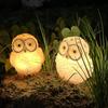 Owl Lamp Garden Ornament Cartoon Animal Underground Light Lawn Yard Decor
