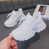 2024 Осень Новые Детские Противоскользящие Белые Туфли: Дышащие, универсальные туфли для папы с мягкой подошвой для мальчиков и девочек.