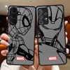 Чехол для Samsung Galaxy A52S A72 A14 A23 A56 A55 A54 A16 A15 A17 A52 A73 A33 A35 A53 A34 A36 Чехол для телефона Marvel Человек-Паук Железный Человек