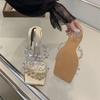 Модные женские тапочки из прозрачного ПВХ с узкой резинкой, роскошные шлепанцы со стразами, босоножки на каблуке, летние босоножки на высоком каблуке с кристаллами, женские босоножки