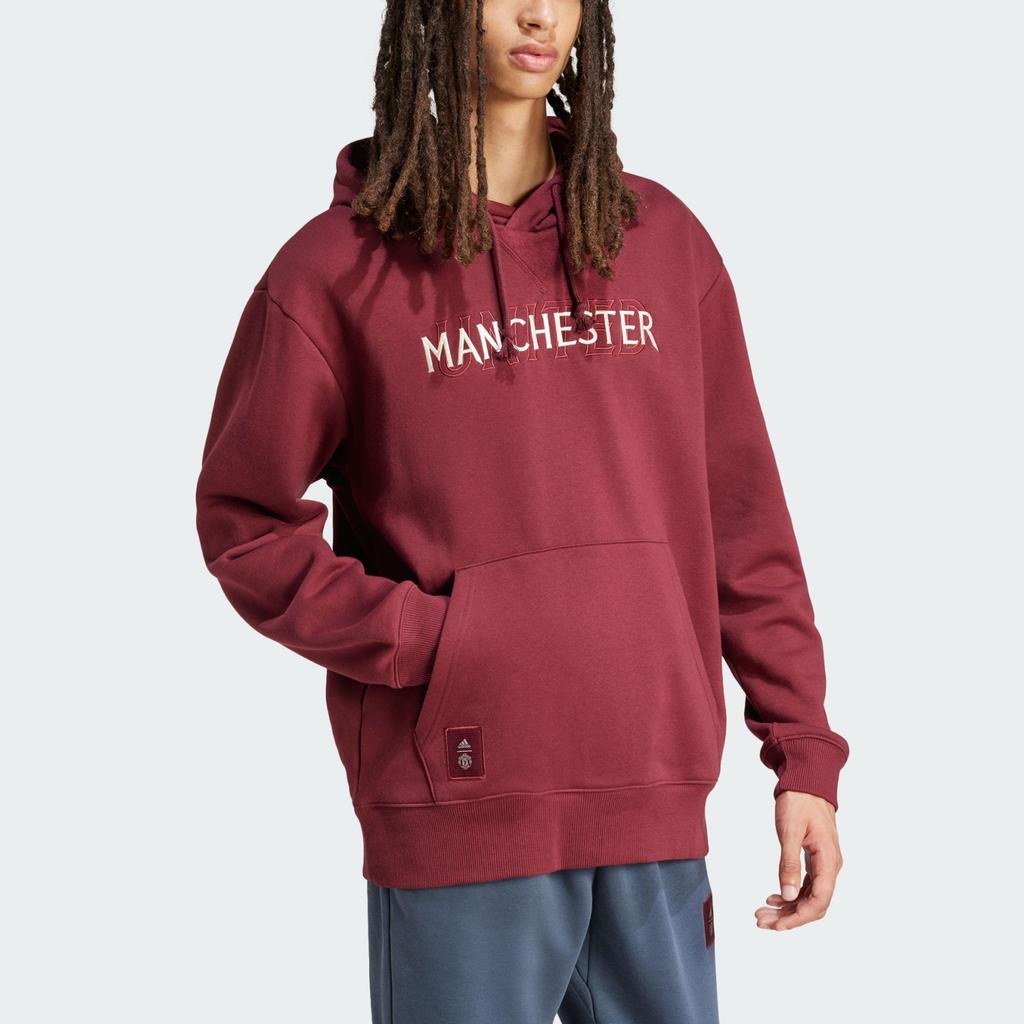 Adidas Сезонная толстовка с капюшоном Shadow Red для мужчин в уличном стиле IT4174