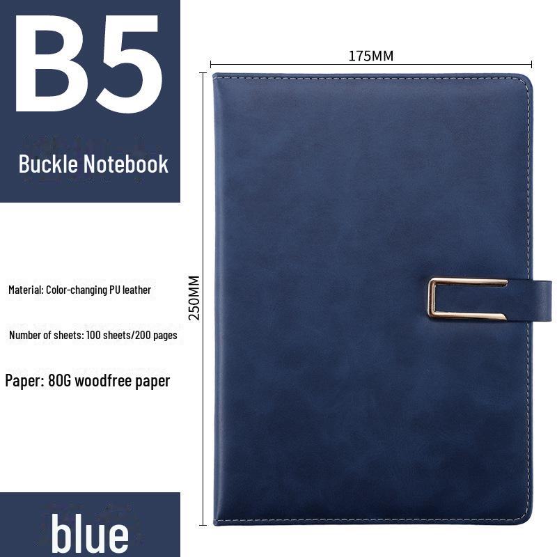 Креативный блокнот формата A5/B5 с U-образной пряжкой в проволочном переплете — настраиваемый логотип, идеально подходит для офисных встреч и студентов