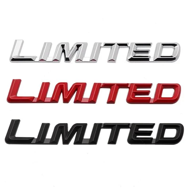 3D Metal LIMITED Letters Rear Trunk Emblem Sticker Car Side Fender Badge Decals For Toyota Highlander Accessories HH0