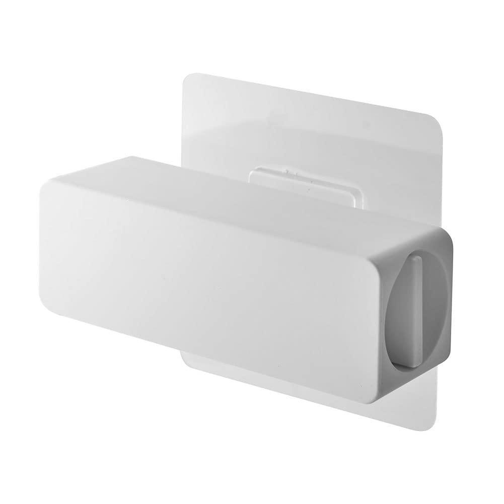 Yamazaki Jitsugyo 5625 Film Hook Toothpaste Tube Holder White Approx. W9XD3.5XH3.5cm Tower Toothpaste Tube Squeezer That Can Be Used Without Waste