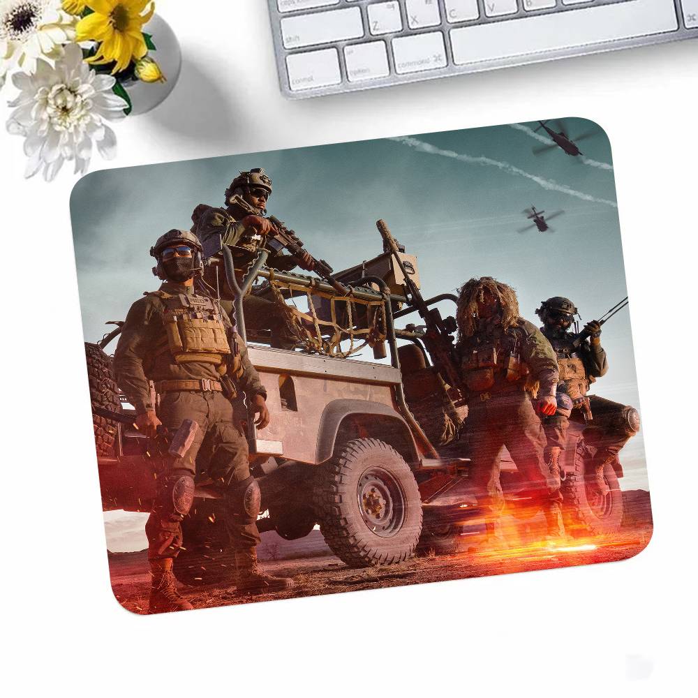 Игровой B-Battlefield 6 Коврик для мыши Маленький с заблокированным краем Коврик для мыши Для геймеров Настольный коврик для компьютера Прямоугольный Противоскользящая резина
