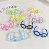 Colorful Glasses Plastic Glasses Frame Accessories DIY Dolls Candy Color Frame Handmade Decoration Accessories
