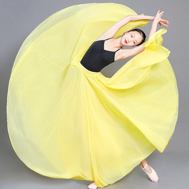 Юбка балетная танцевальная женская коньковая длинная юбка танцовщица тренировочная одежда сценическая танцевальная юбка