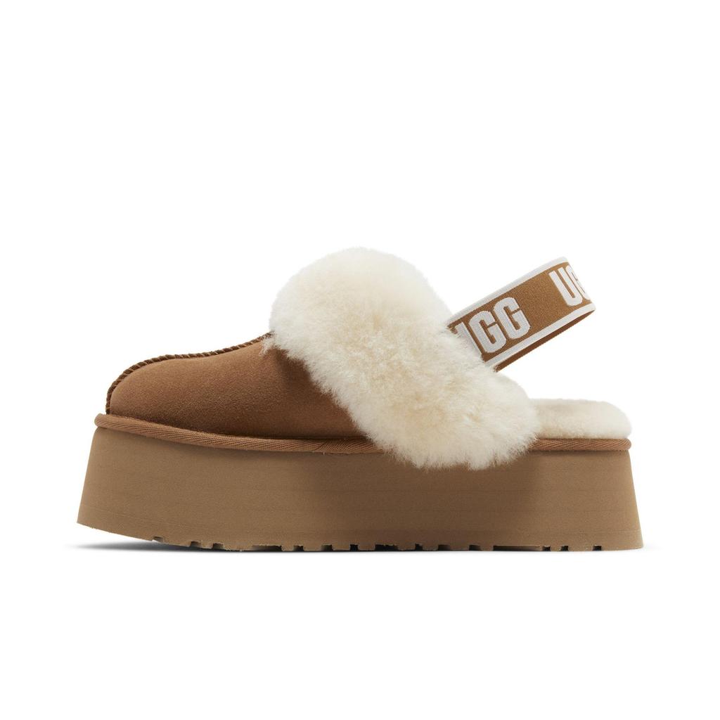 UGG Womens Funkette Slipper 'Chestnut' (women's sizes) Chestnut Closed Toe Slippers 1113474 CHE