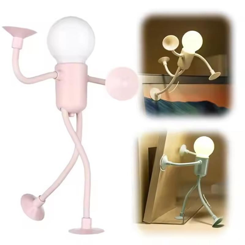 Changeable Shape Funny Sportsman Night Light Button Battery Desk Lamp For Bedroom Bathroom Hallway Kitchen Christmas Decorations