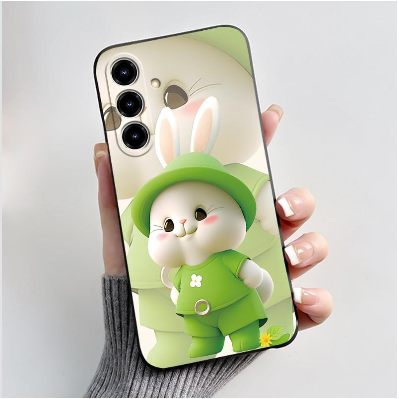 Чехол для ZTE Blade V80 Max Nubia V80 Max Милый Кролик с Сердечками Чехол для Телефона Blade Nubia V80Max Мягкий Силикон Ударопрочный Задний Чехол