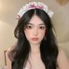 Cute Maid Make Up Lace Girls Headdress Women Accessories Korea Style Headband Lolita Hair Band Bow