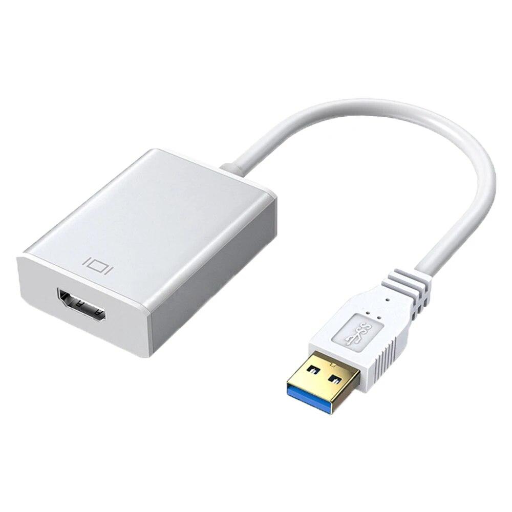 USB 3.0-HDMI-совместимый адаптер для компьютерных компонентов. Несколько мониторов 1080P, совместимый с Windows XP/7/8/10/11.