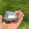 1/12 Scale Miniature Iron Garden Cart Model Figure For Outdoor Dollhouse Scene And Creative Landscaping Accessory