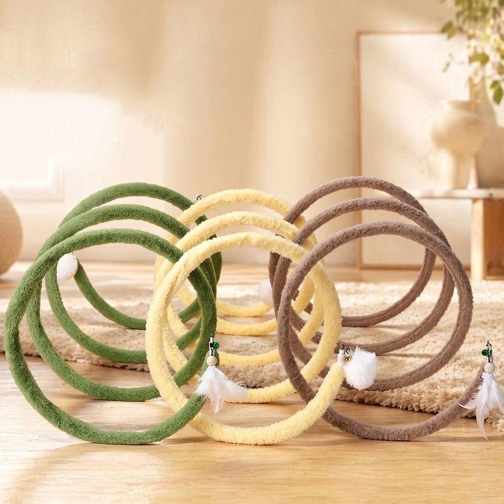 Spring Design Cat Tunnel Toy Spiral Cat Playhouse New Kitten Self-Play Toy Indoor Cats Playtime