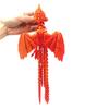 3D Printed Phoenix Ornament Articulated Phoenix Fidget Toy Flexible Phoenix Bird Toy Animal Centerpiece for Stress Relief Desk Display