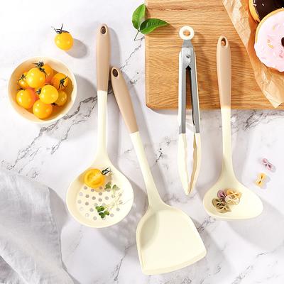 4 шт. силиконовая кухонная утварь антипригарная лопатка еда с суповой ложкой кухонная утварь суповая ложка кухонный набор кухонных принадлежностей кухонные принадлежности