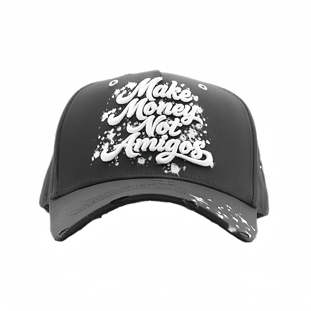 High Quality 5-Panel Curved Brim Baseball Cap with Rhinestone Embellishments Terry Fabric Dobby Style-Sporty Unisex Adult Hat