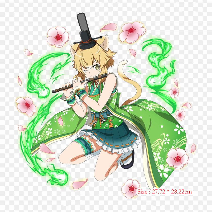 Sword Art Online Md Asuna Asuna Kirito Iron On Patches For Clothing Applique Stickers On Clothes Heat-Sensitive Custom Patch