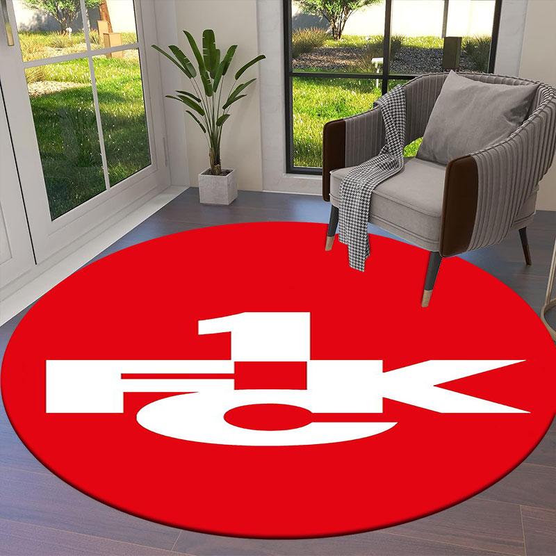 Kaiserslautern Round Area Rug,Carpet Rug for Living Room Bedroom Sofa Playroom Decor,Non-slip Floor Mat