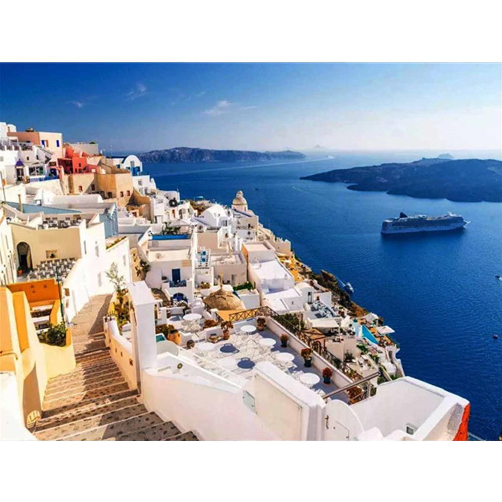 5D DIY Полный дрель Алмазная картина Город Венеция Искусство Rhinestone Craft Kit Алмазная вышивка Пейзаж Мозаика Домашний декор