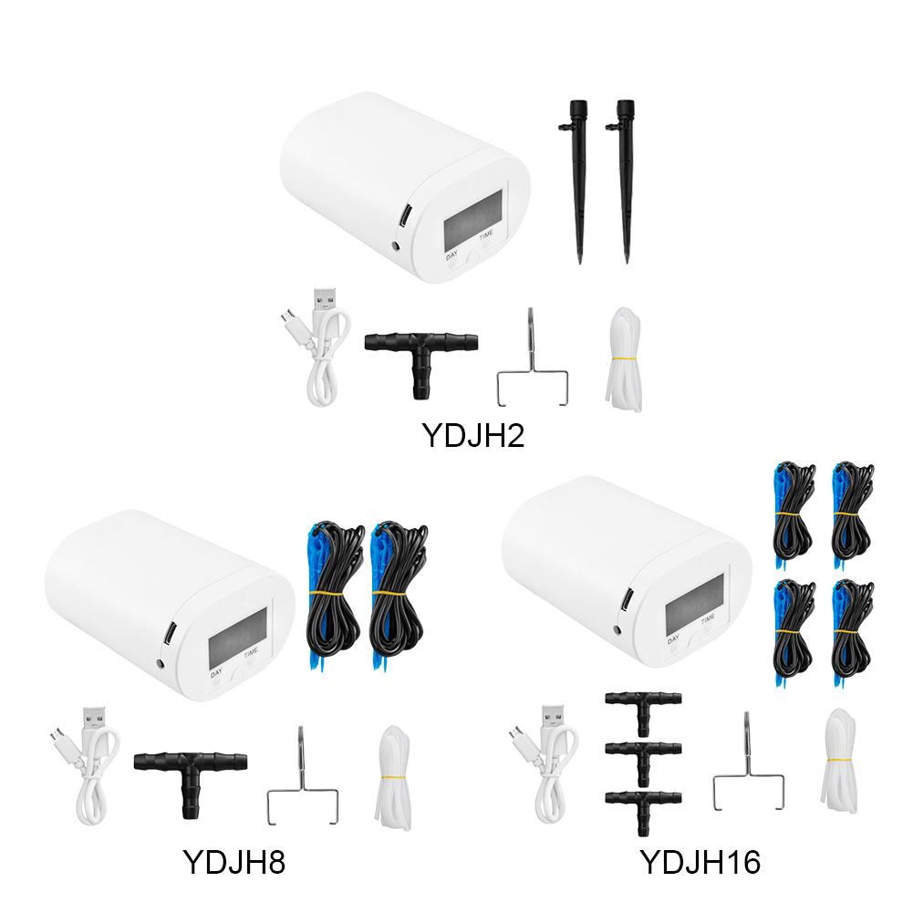 Автоматический насос для полива растений и цветов с 2/8/16 головками, насос для цветов, домашних растений, автоматический таймер для полива капельного орошения