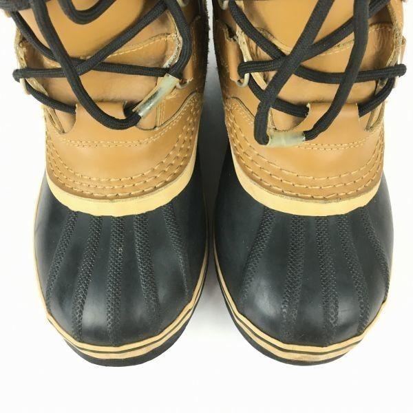 Sorel Кожаные зимние ботинки с подкладкой коричневые размер 23.0 см(ИСПОЛЬЗОВАЛ)