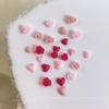 50Pcs Heart Rose Nail Art Decorations Resin Soft Carving Flower Nail Drills Mixed Size Vintage Nail Accessories