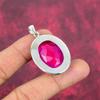 Подвеска с розовым топазом, ювелирные изделия из стерлингового серебра 925 пробы, подвеска ручной работы, на День Благодарения