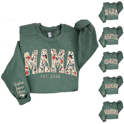 Женская мода Английская линия Принт букв Универсальный свитшот с круглым вырезом