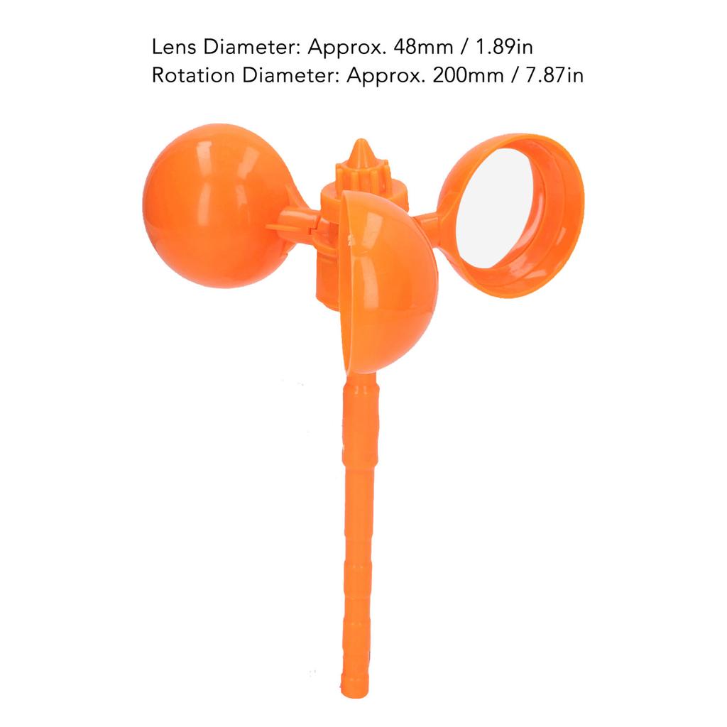 Bird Repeller Bowl Type Wind Driven 360° Rotating Reflector Bird Deterrent Animal Repeller for Orchard Fish Pond