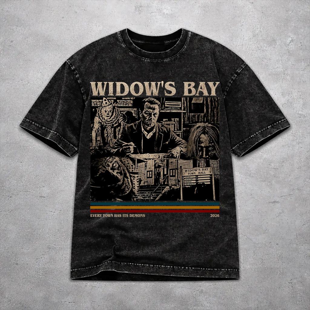 Widow's Bay Horror Movie 2026 Shirt Vintage Style For Men Women Pure Cotton T-Shirts Tee Clothes